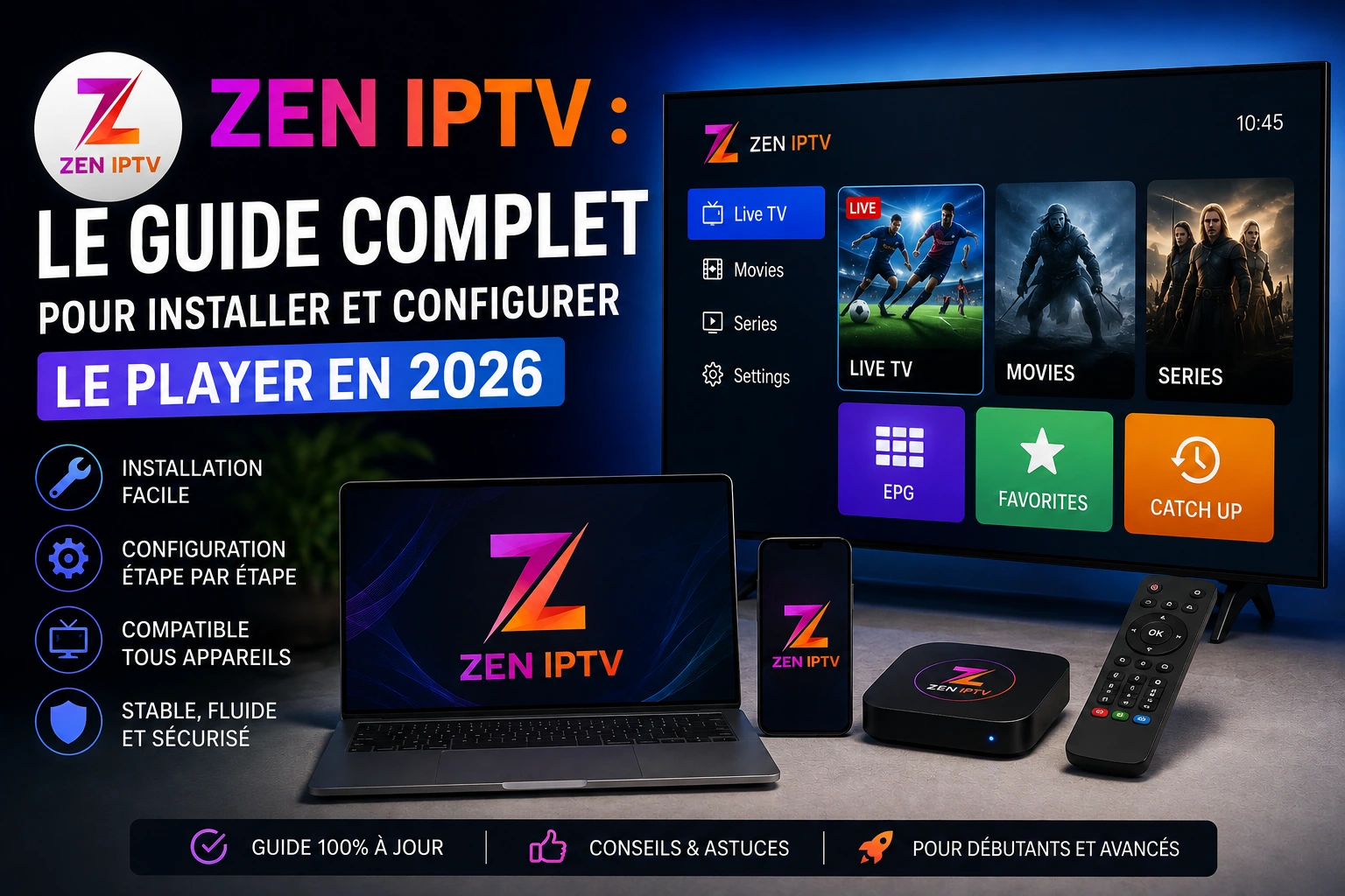 Zen IPTV : télécharger, installer et configurer le player en 2026