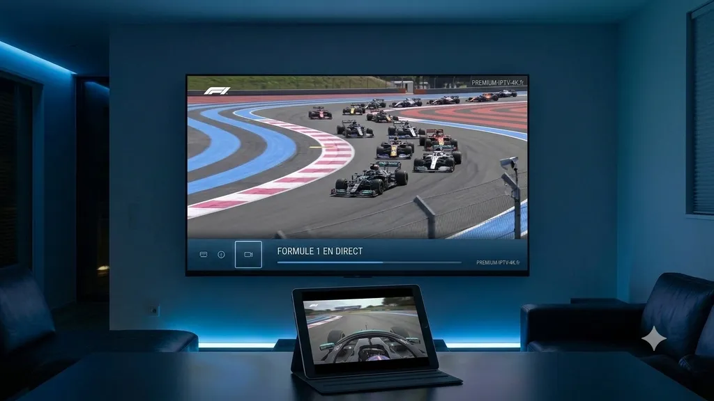 IPTV Formule 1 en 4K : course en direct et caméra embarquée en multi-écran