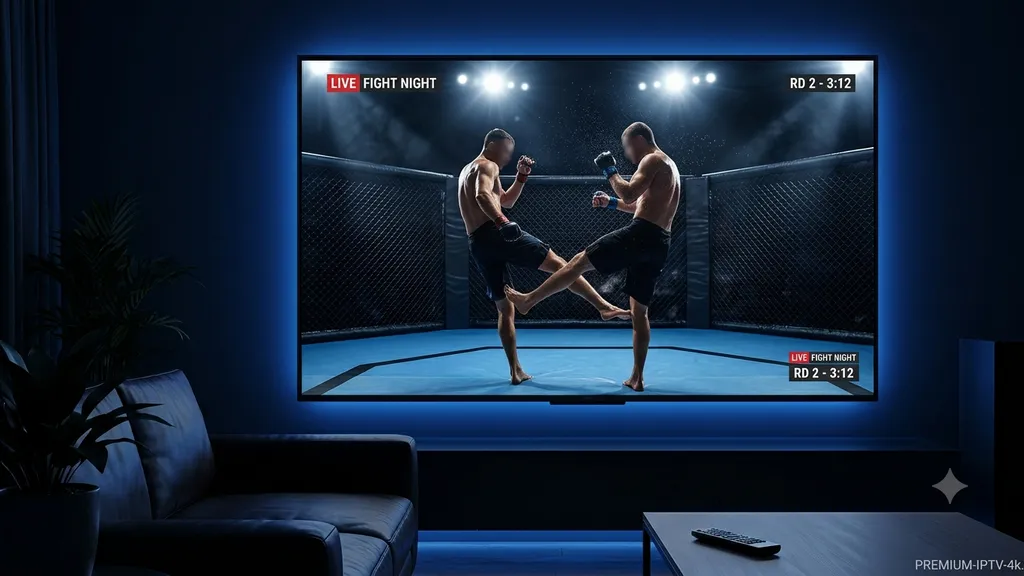 Combat UFC en direct via un abonnement IPTV en 60fps