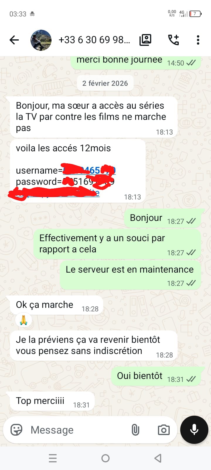 Avis client abonnement IPTV Premium France — accès 12 mois activés